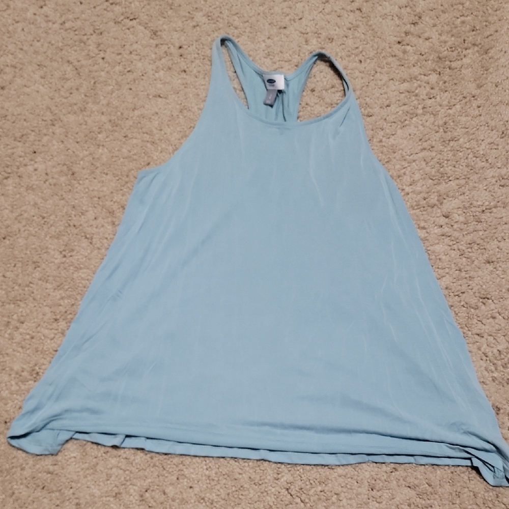 Old Navy Blue Sleeveless Relaxed Tank Top